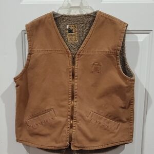 Bear River Workwear Canvas Tan Vest  Medium